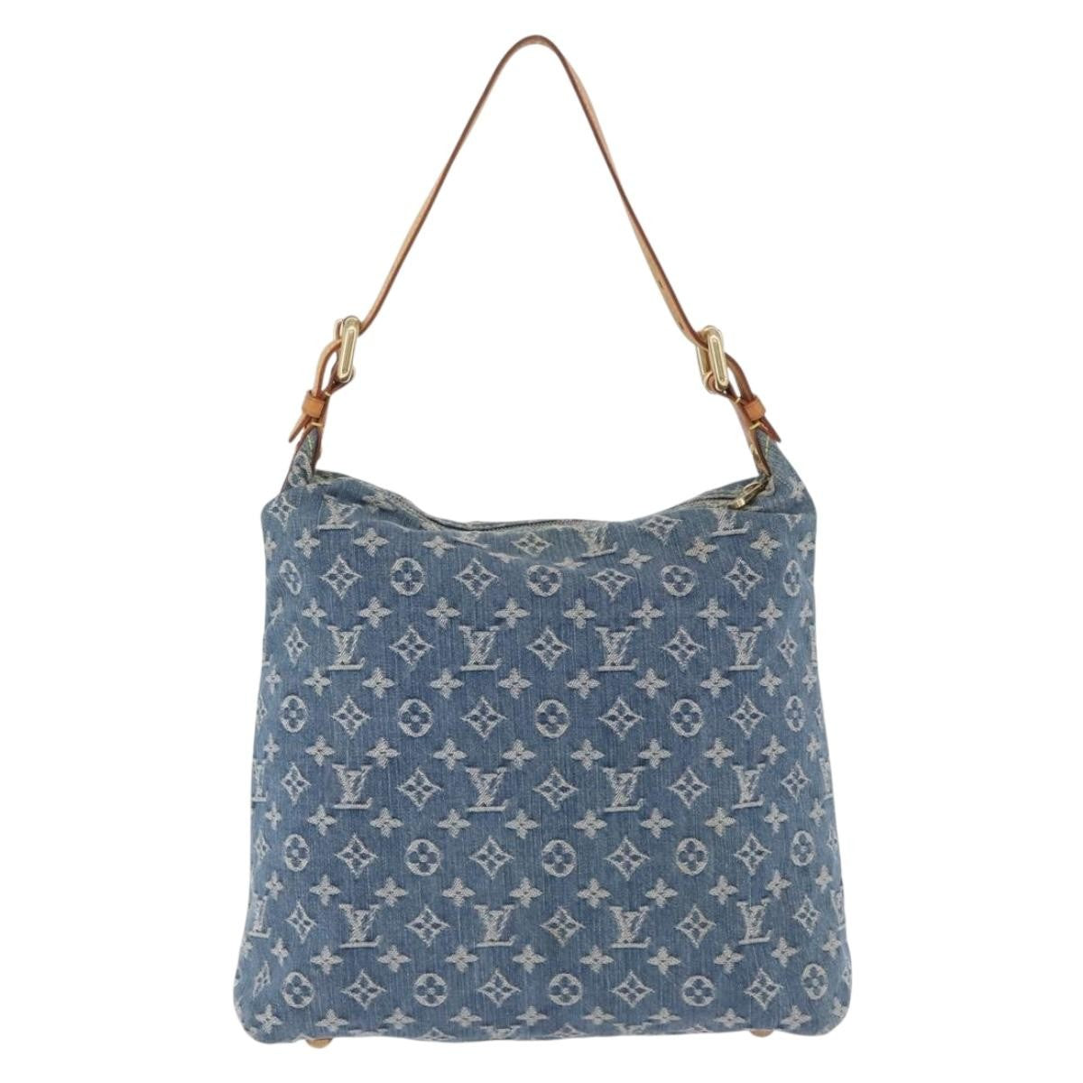 Louis Vuitton Baggy Grand Modèle Denim Blue Canvas Handbag (Pre-Owned)