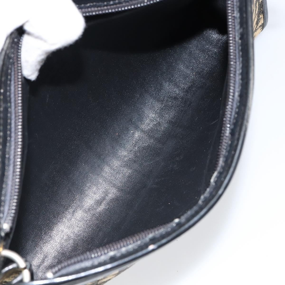 Christian Dior Vintage Trotter Canvas Navy Canvas Shoulder Bag Bag (Pre-Owned)