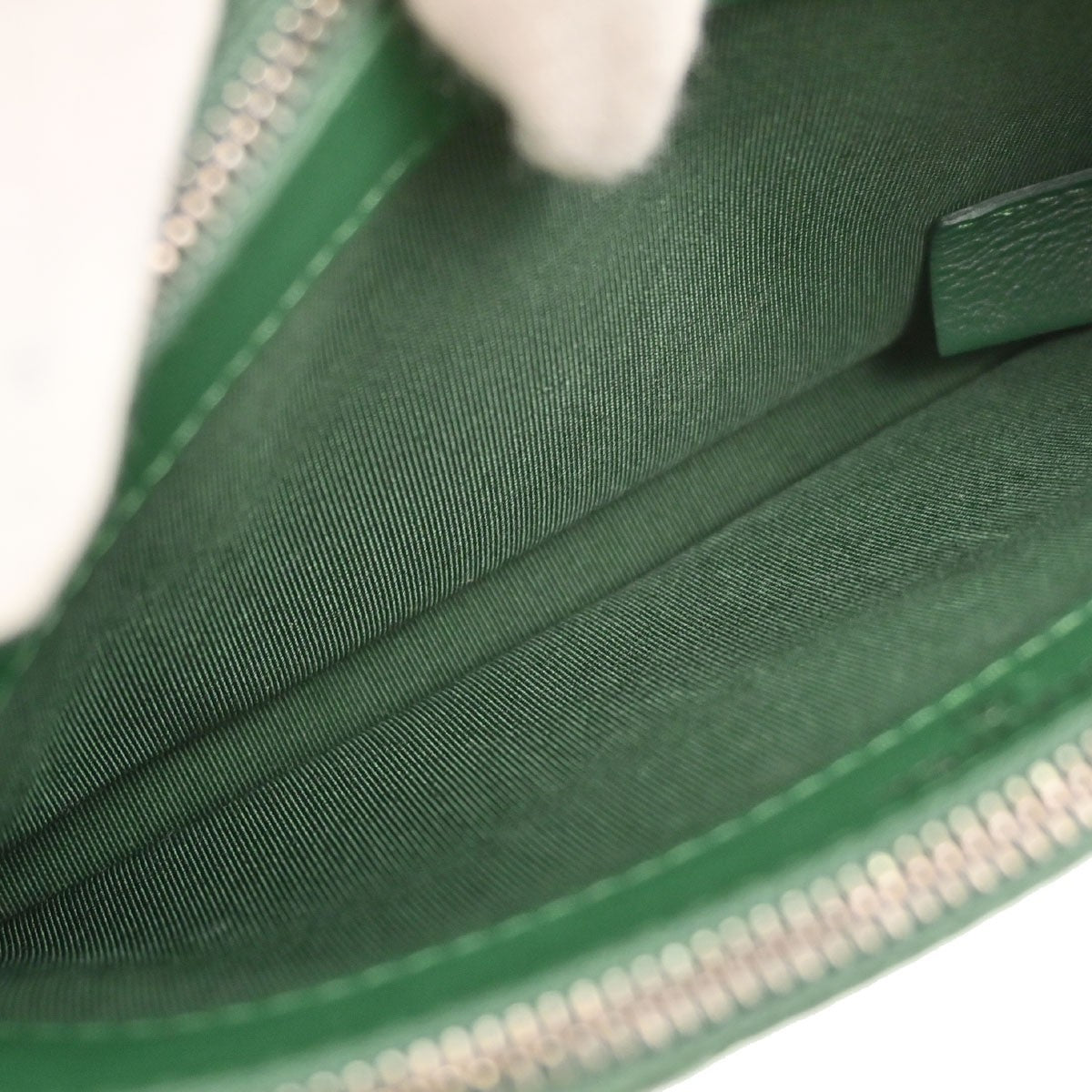 Chanel Gabrielle Double Zip Clutch With Chain Quilted Goatskin And Patent Green Leather Clutche & Pouche Bag (Pre-Owned)