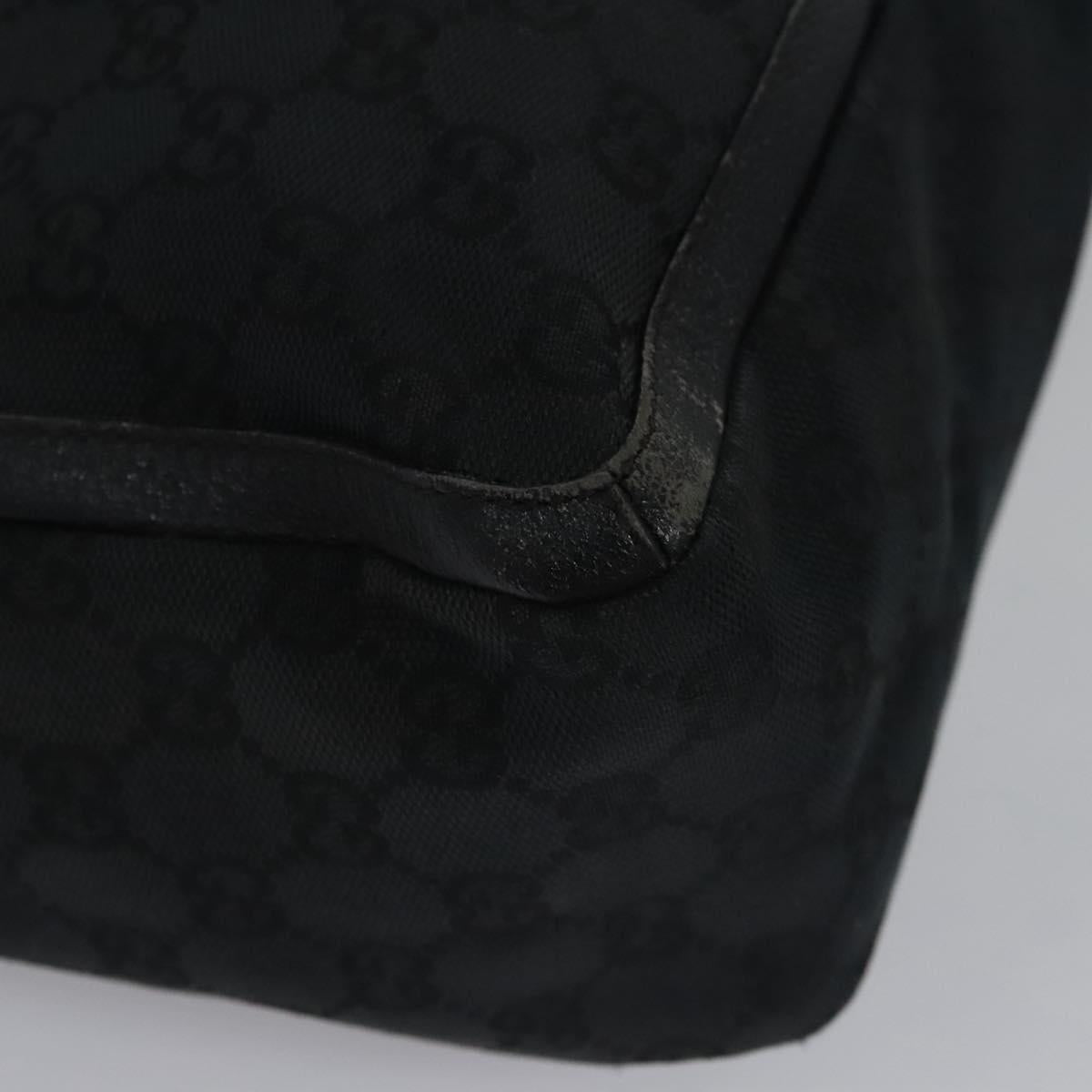 Gucci Abbey Black Canvas Tote Bag (Pre-Owned)