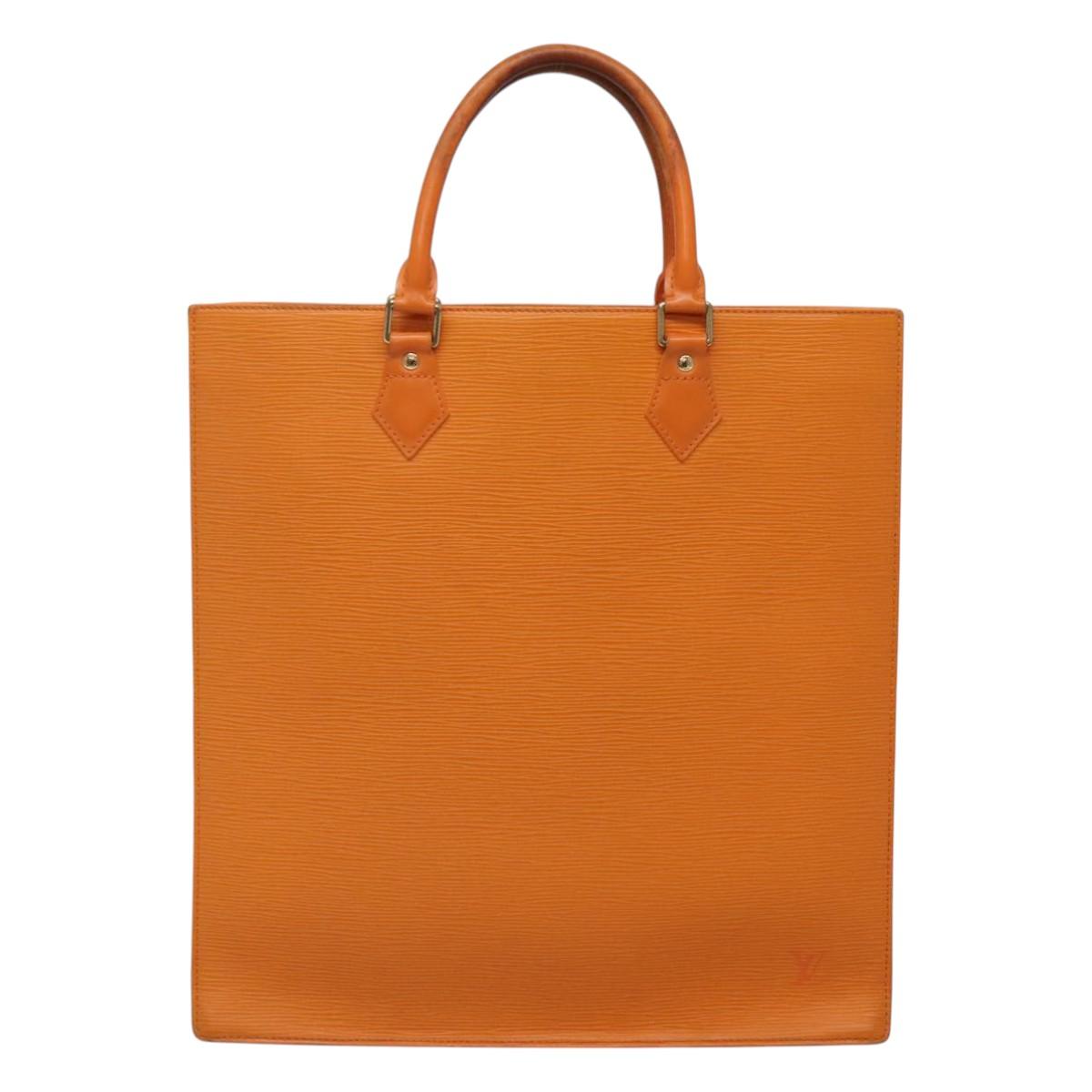 Louis Vuitton Sac Plat Orange Leather Handbag (Pre-Owned)