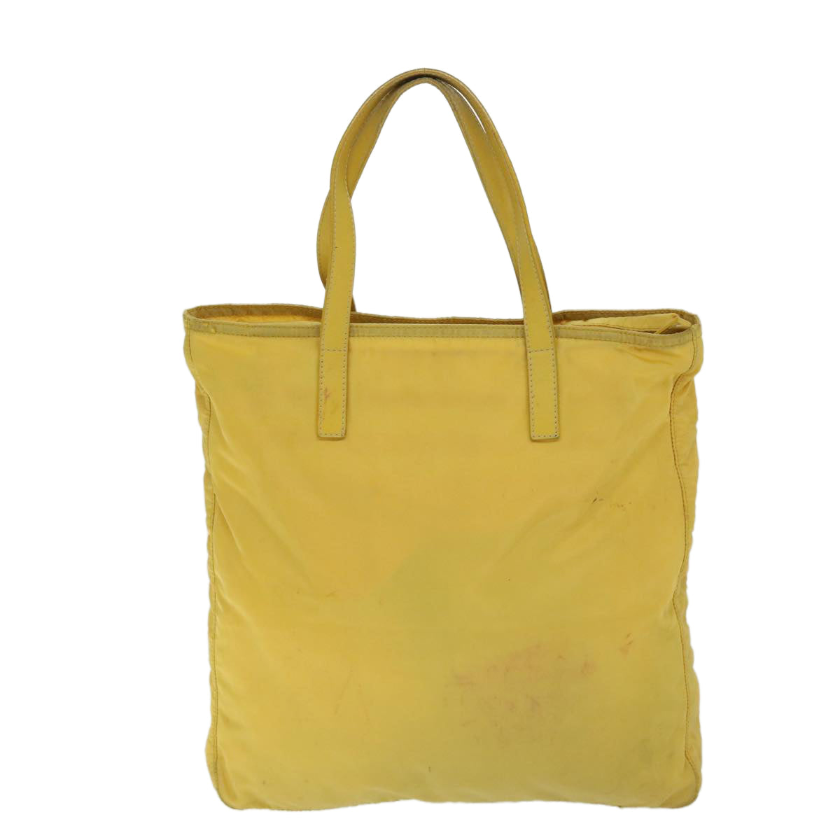 Prada Tessuto Yellow Synthetic Tote Bag (Pre-Owned)