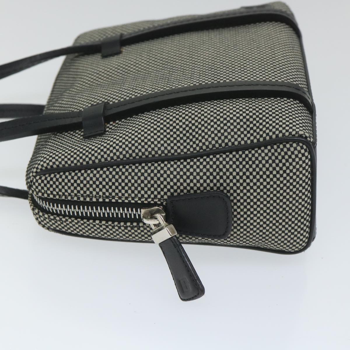 Bally Grey Canvas Handbag (Pre-Owned)
