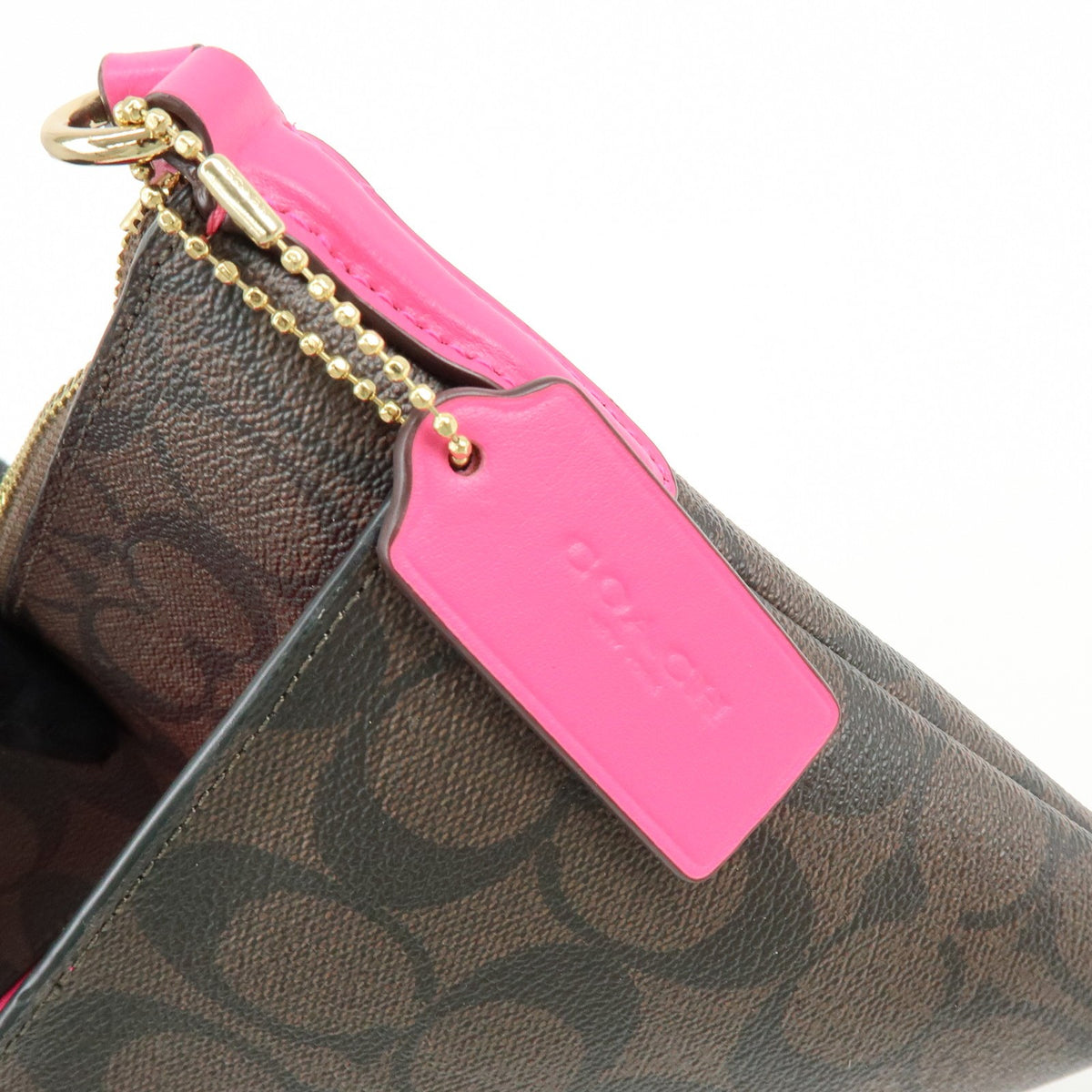 Coach Shoulder Canvas Brown Canvas Handbag (Pre-Owned)