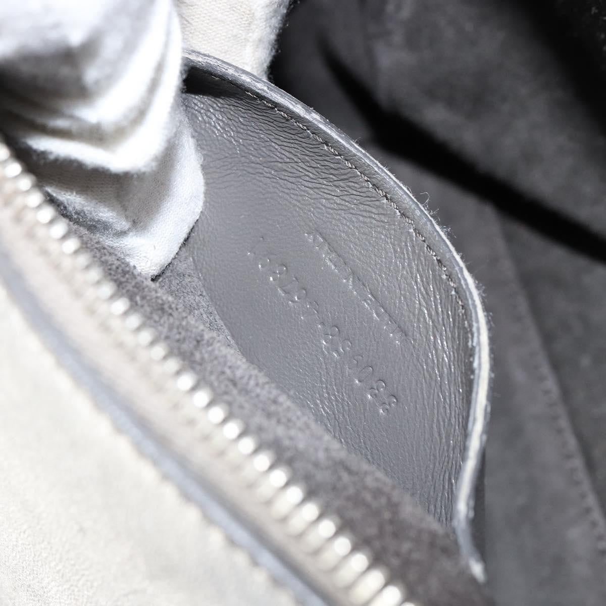 Saint Laurent Classic Duffle Leather Silver Leather Handbag (Pre-Owned)