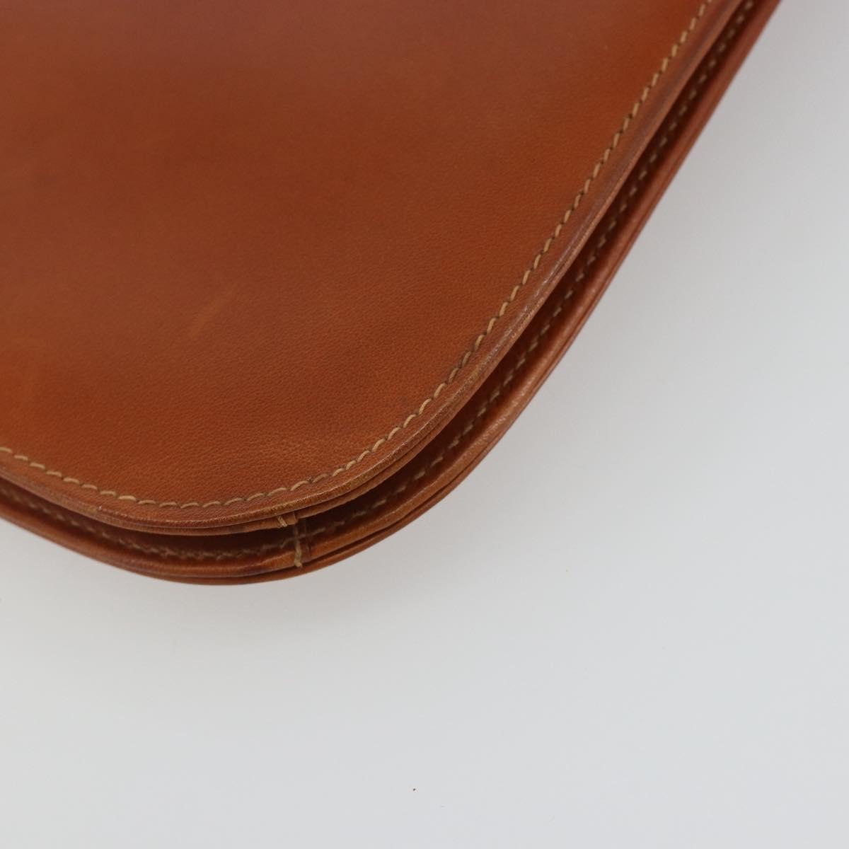 Gucci Vintage Clutch Leather Brown Leather Clutche & Pouche Bag (Pre-Owned)