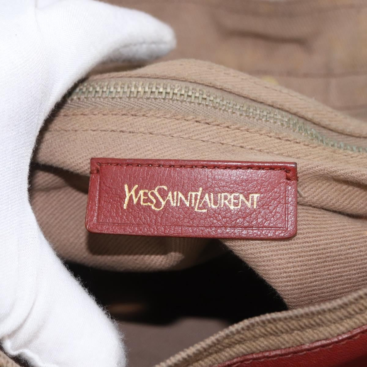 Saint Laurent Muse Two Leather Red Leather Handbag (Pre-Owned)