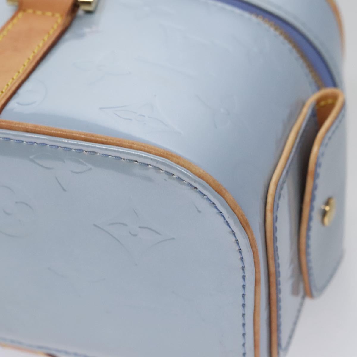 Louis Vuitton Sullivan Blue Patent Leather Handbag (Pre-Owned)
