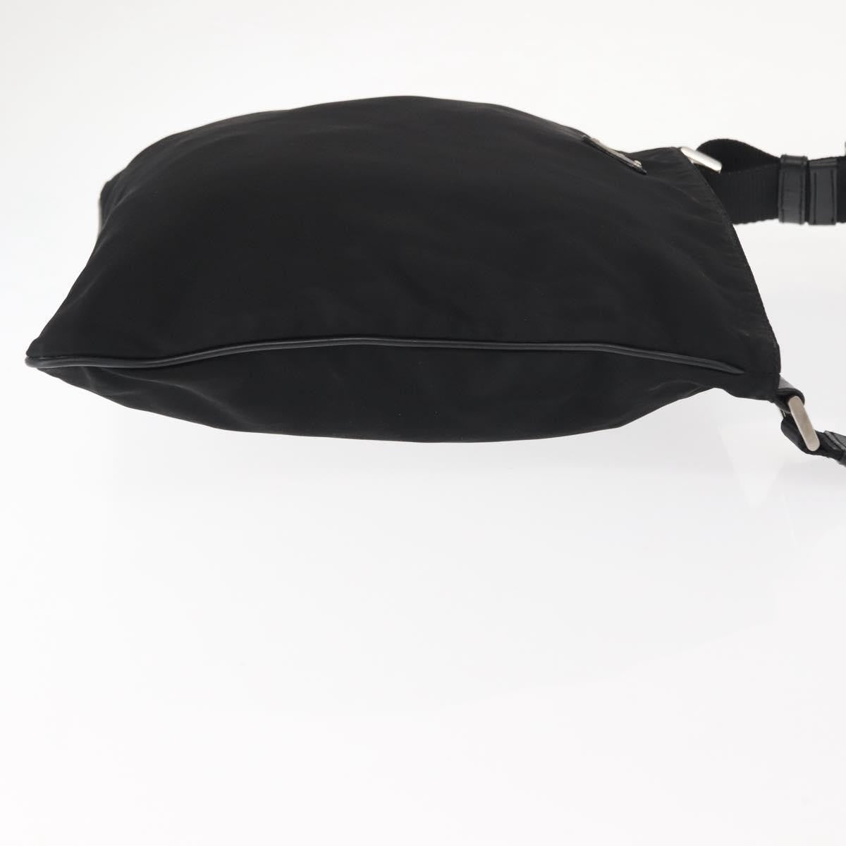 Prada Flat Messenger Tessuto Black Nylon Shoulder Bag Bag (Pre-Owned)