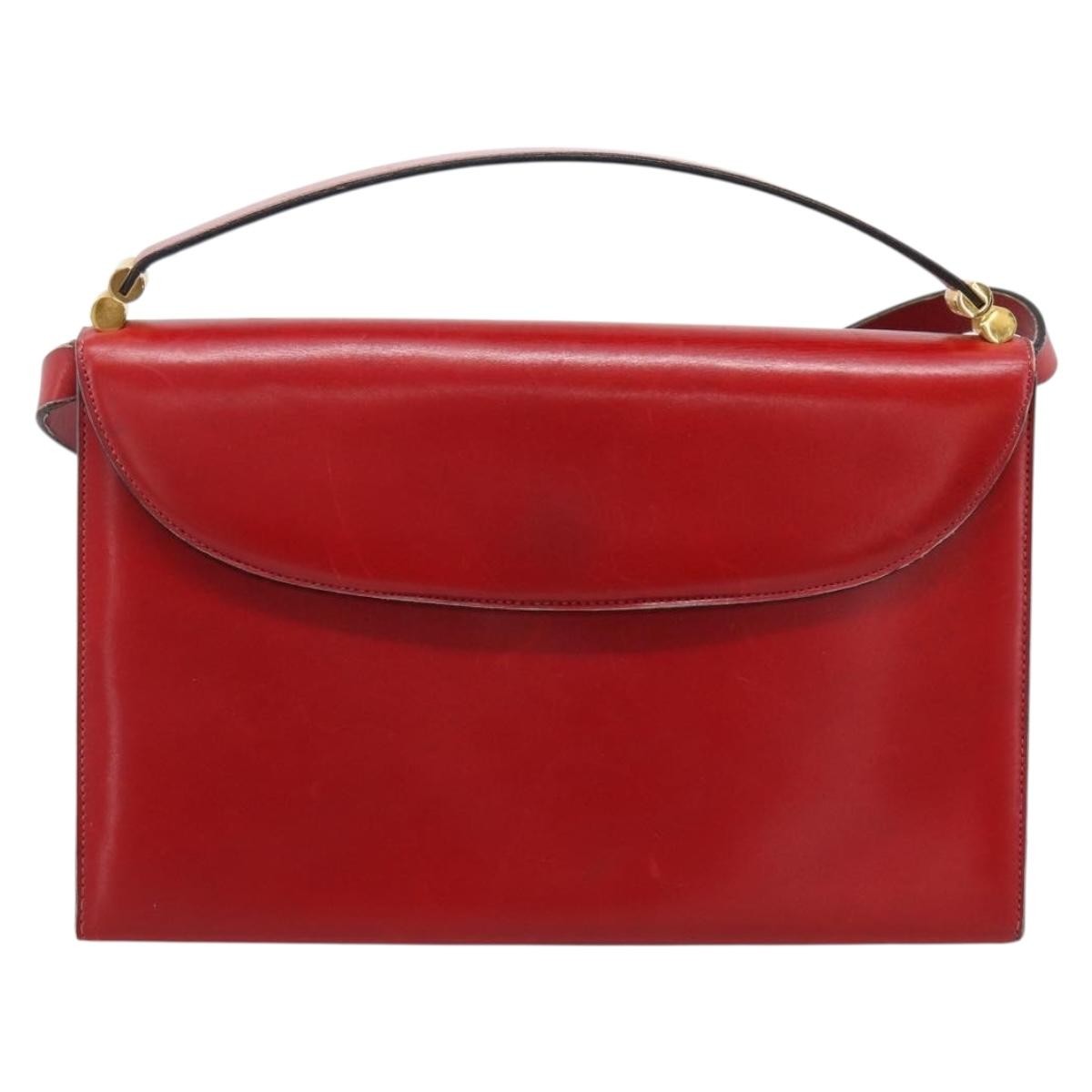 Christian Dior Handbag Leather Red Leather Handbag (Pre-Owned)