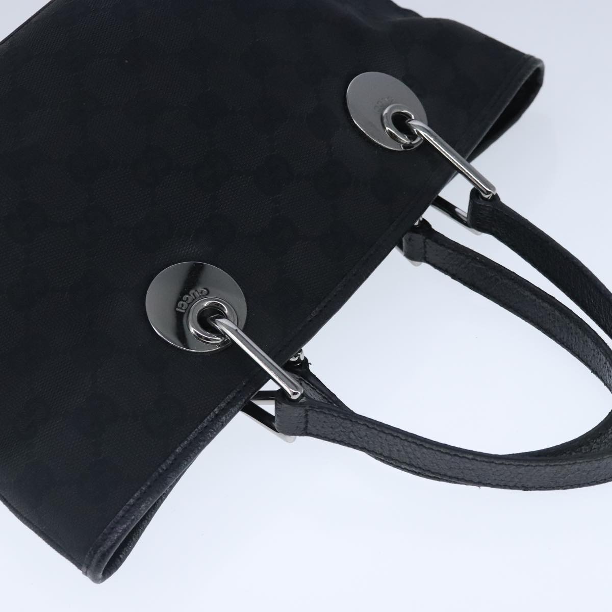 Gucci Black Canvas Tote Bag (Pre-Owned)