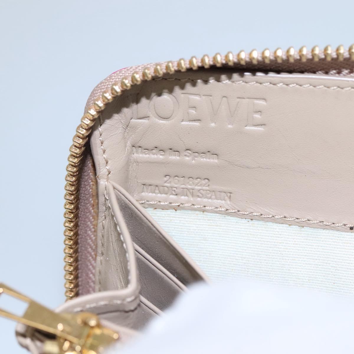 Loewe Anagram Pink Leather Wallet (Pre-Owned)