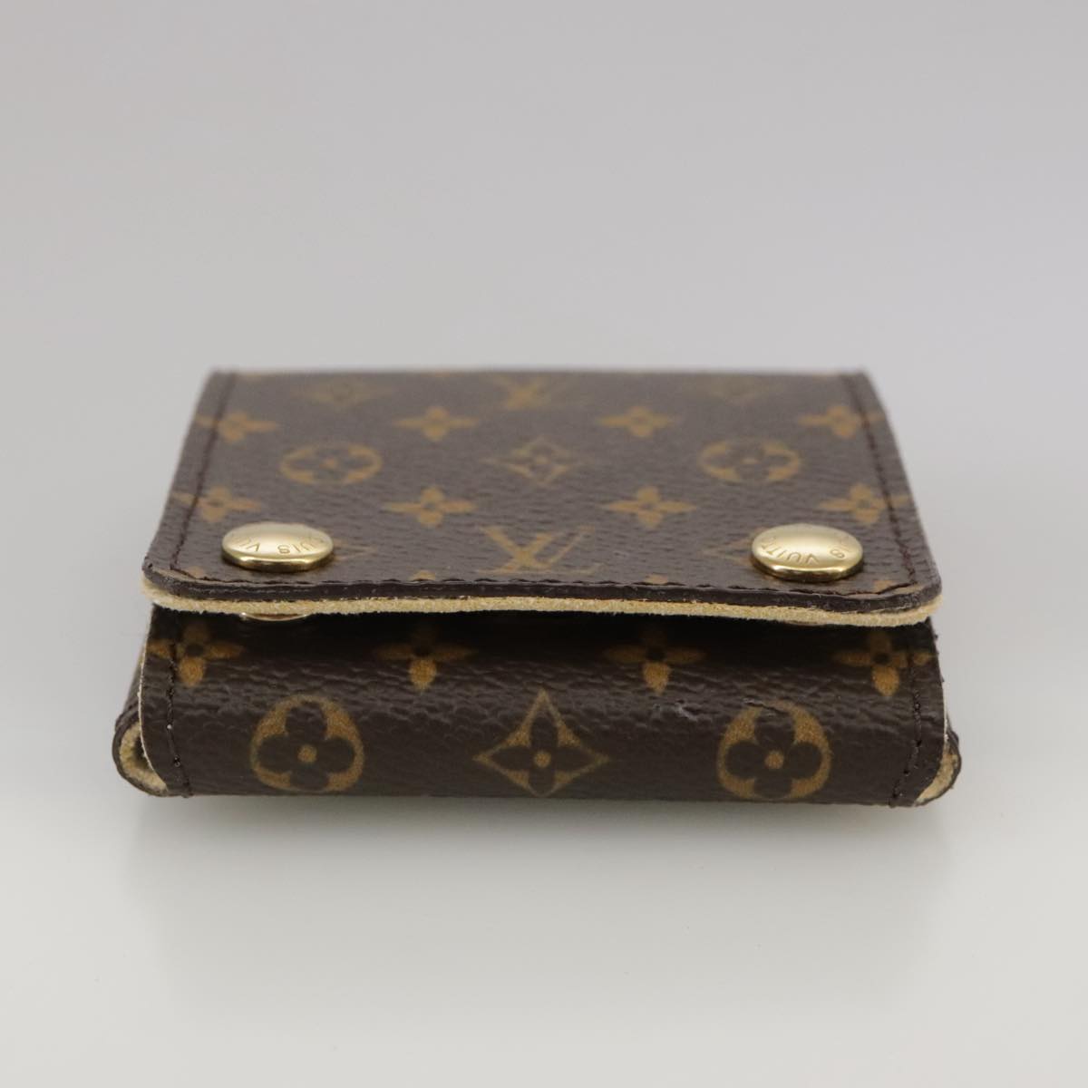 Louis Vuitton Jewelry Case Brown Canvas Wallet (Pre-Owned)