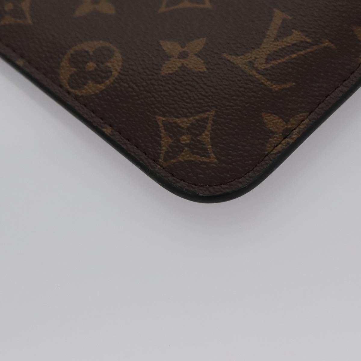 Louis Vuitton Macassar Brown Canvas Clutch Bag (Pre-Owned)