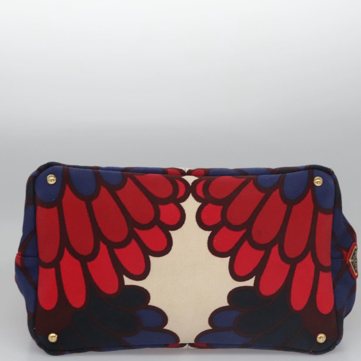 Prada Canapa Multicolour Canvas Handbag (Pre-Owned)