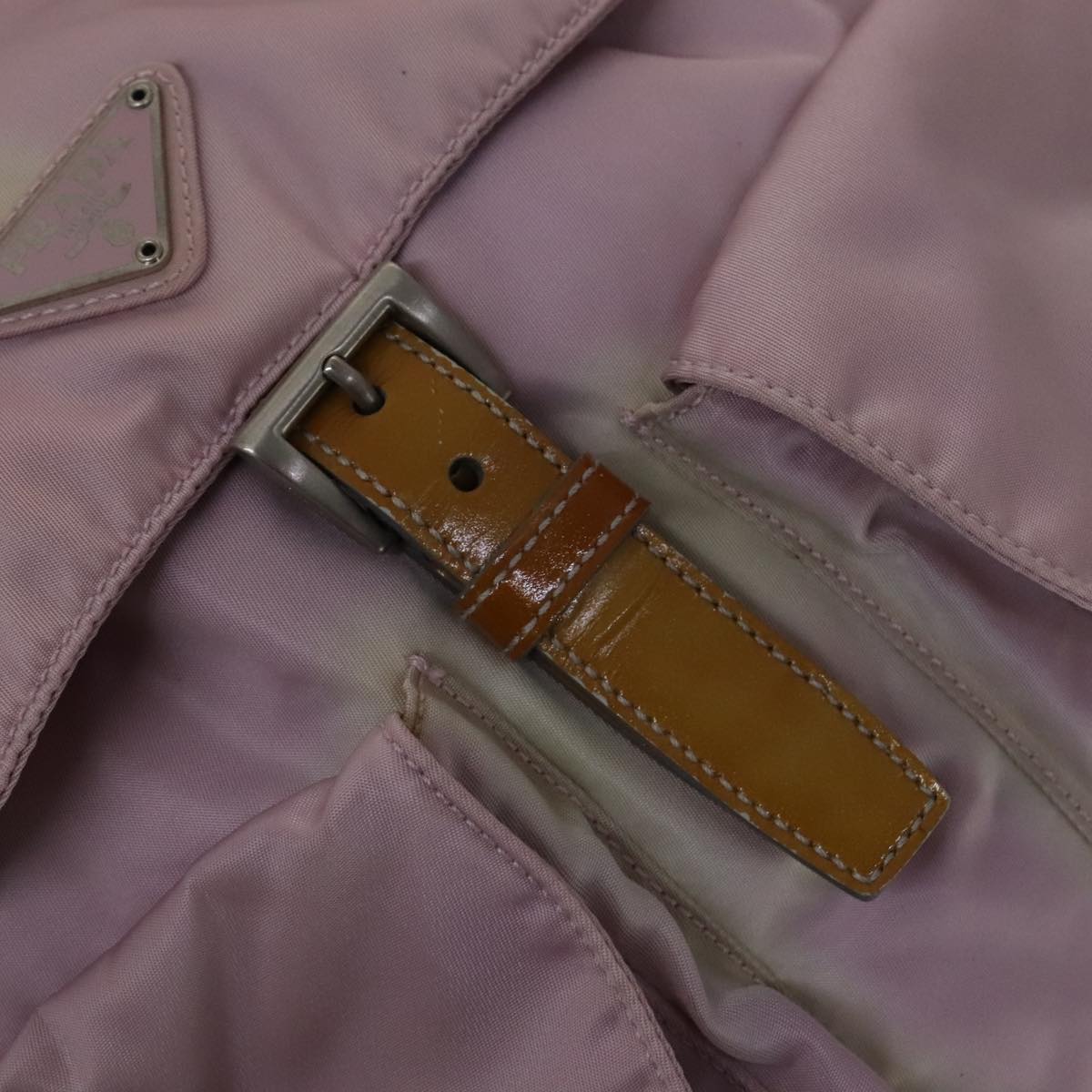 Prada Re-Nylon Pink Synthetic Backpack Bag (Pre-Owned)