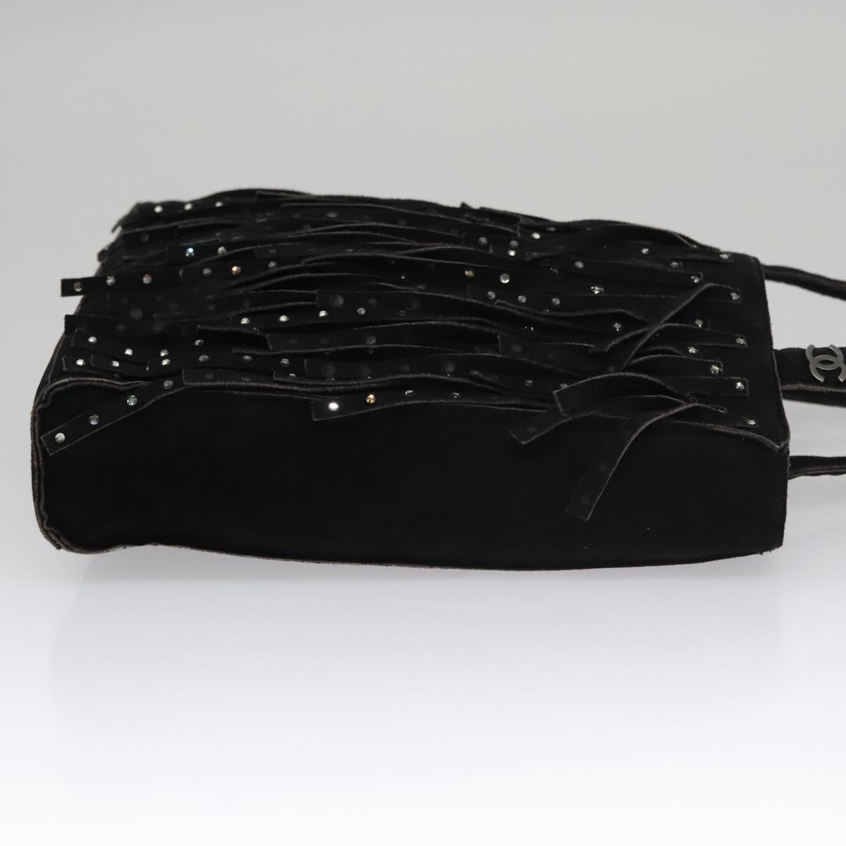 Chanel Black Suede Tote Bag (Pre-Owned)