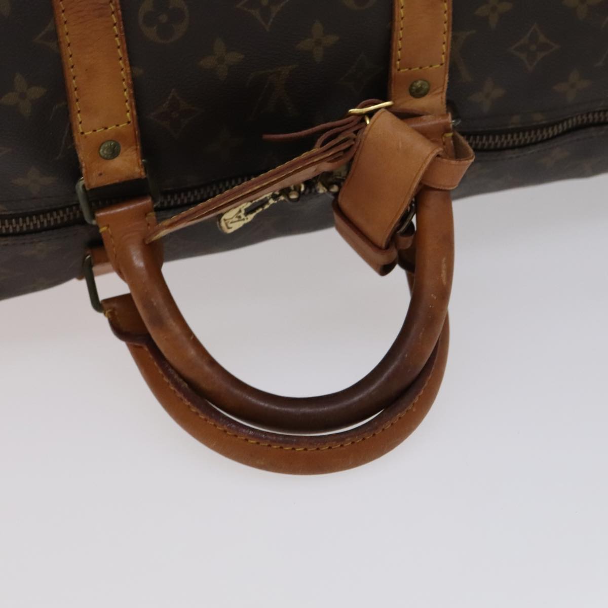 Louis Vuitton Keepall 55 Brown Canvas Travel Bag (Pre-Owned)