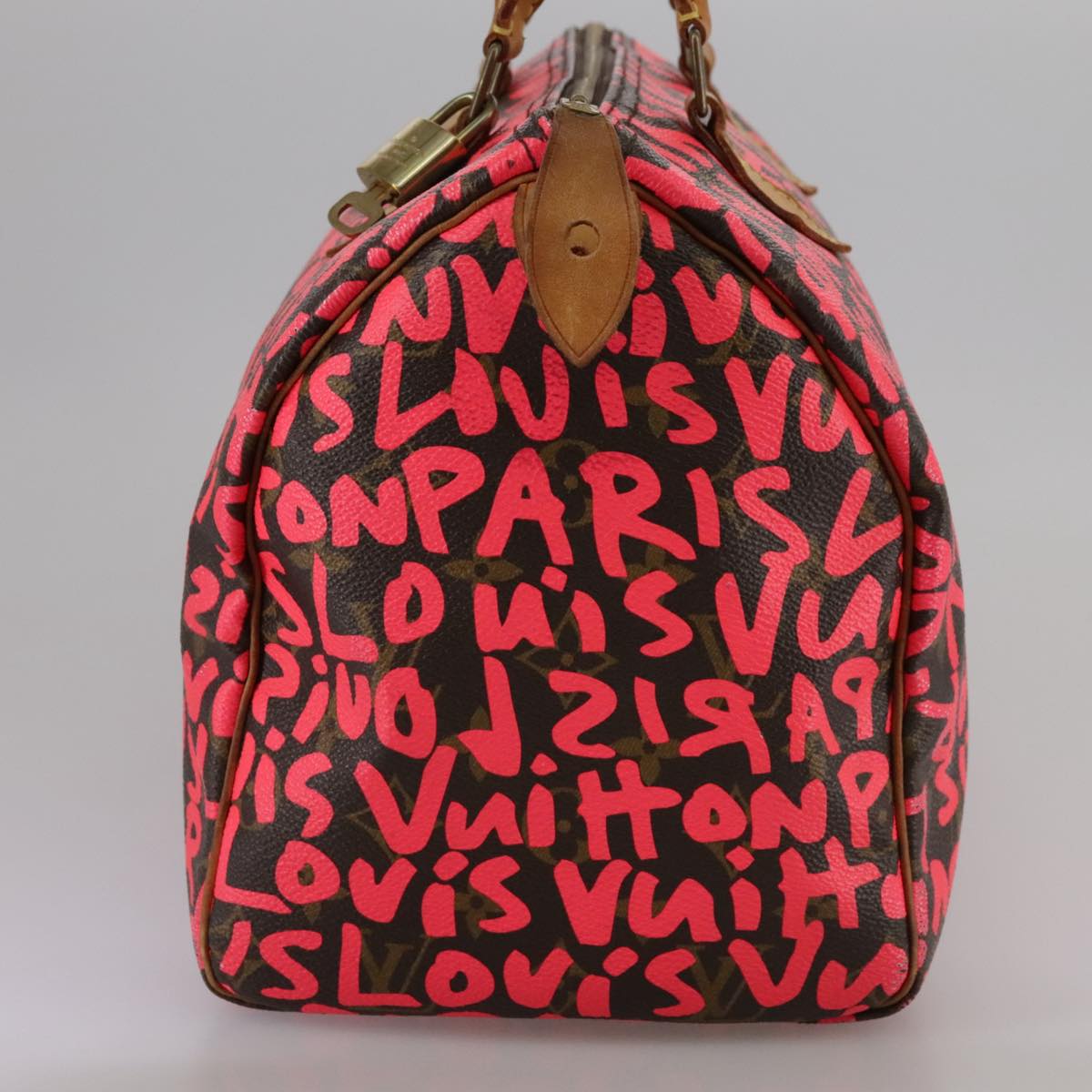 Louis Vuitton Speedy 30 Red Canvas Handbag (Pre-Owned)
