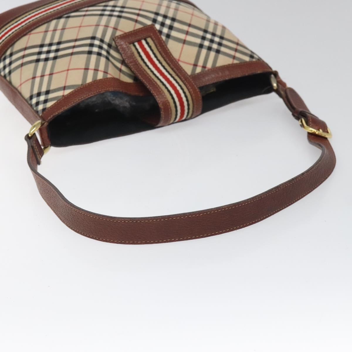 Burberry Nova Check Beige Ceramic Shoulder Bag (Pre-Owned)