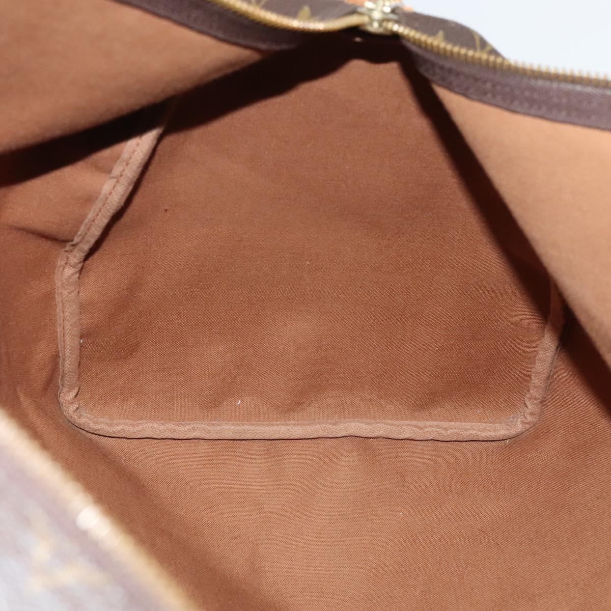 Louis Vuitton Keepall 55 Brown Canvas Travel Bag (Pre-Owned)