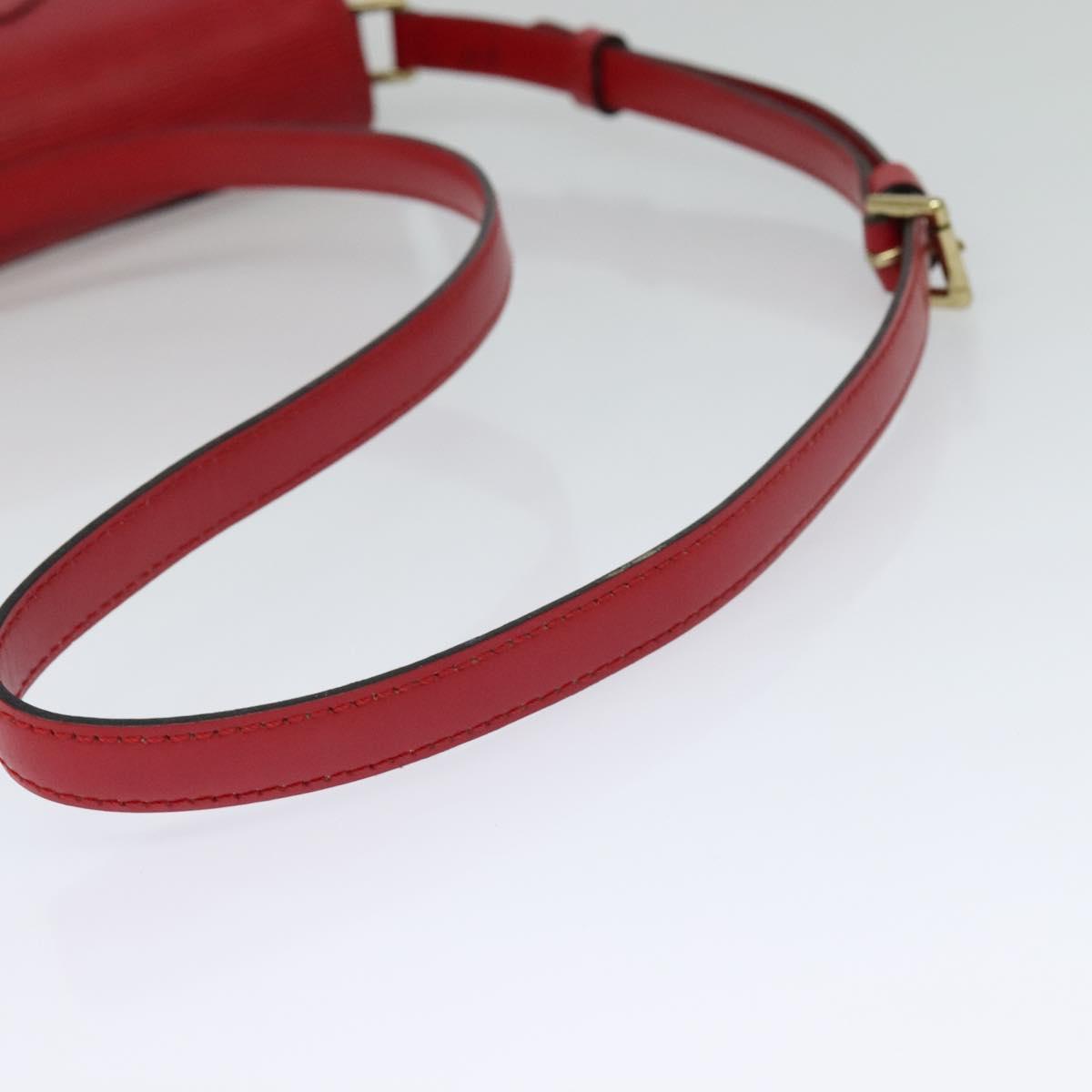 Louis Vuitton Saint Cloud Red Leather Shoulder Bag (Pre-Owned)