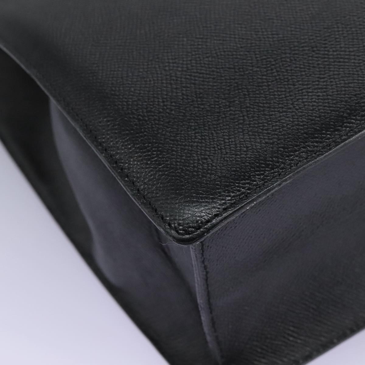 Bulgari Logo Mania Black Leather Handbag (Pre-Owned)
