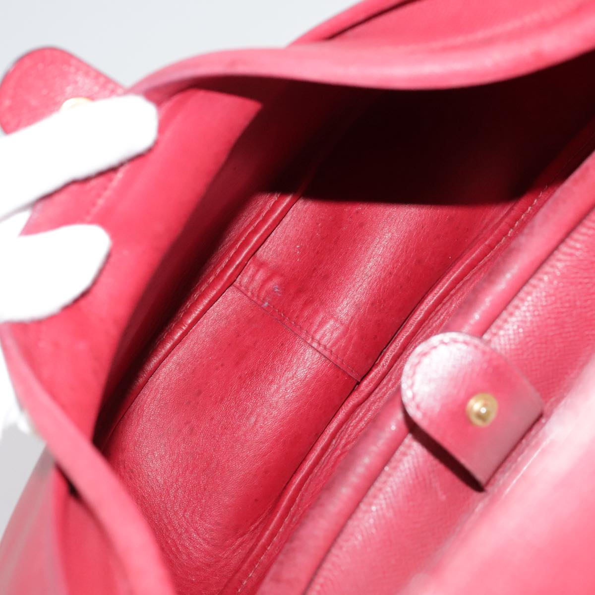 Hermès Red Leather Shoulder Bag (Pre-Owned)
