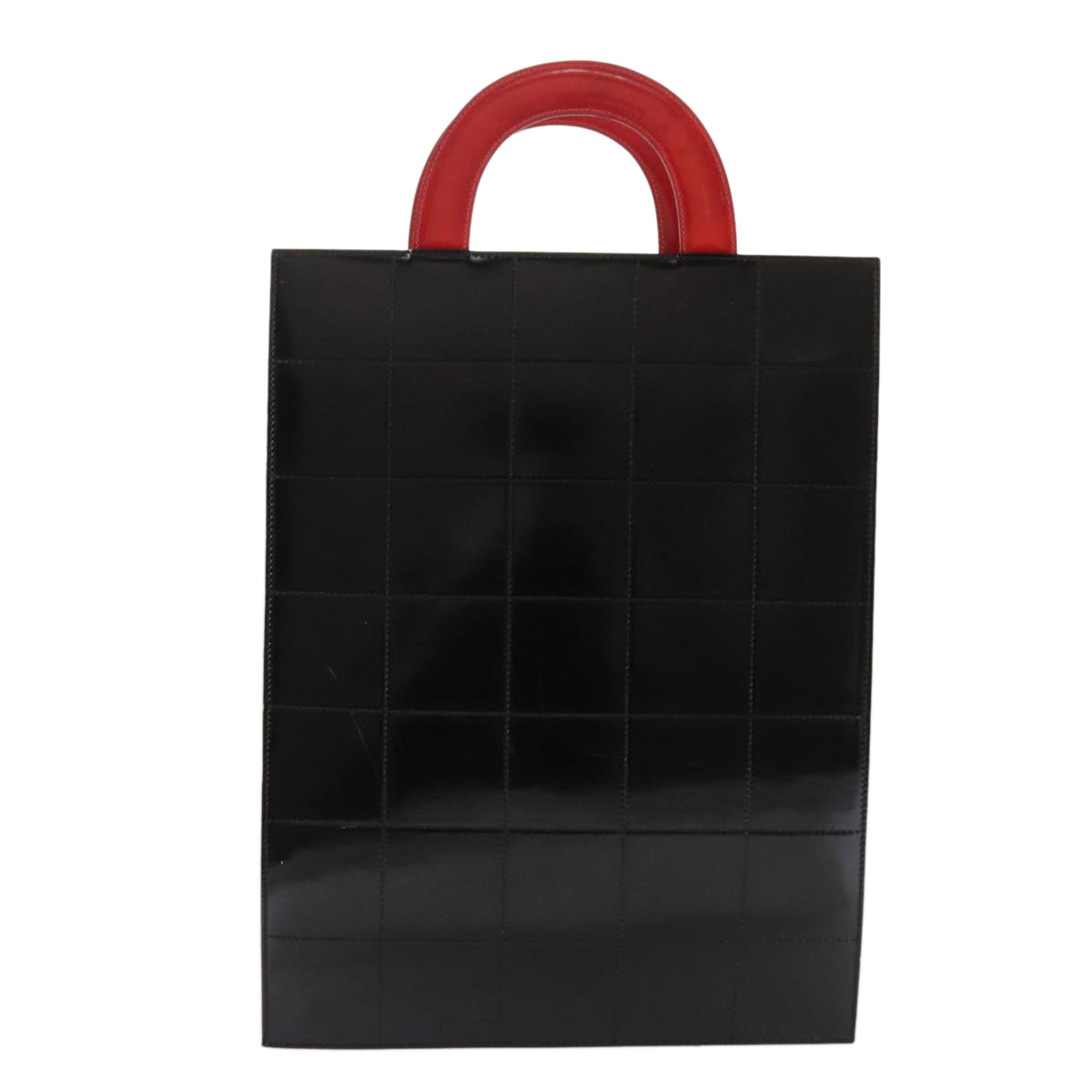 Chanel Coco Mark Red Leather Tote Bag (Pre-Owned)