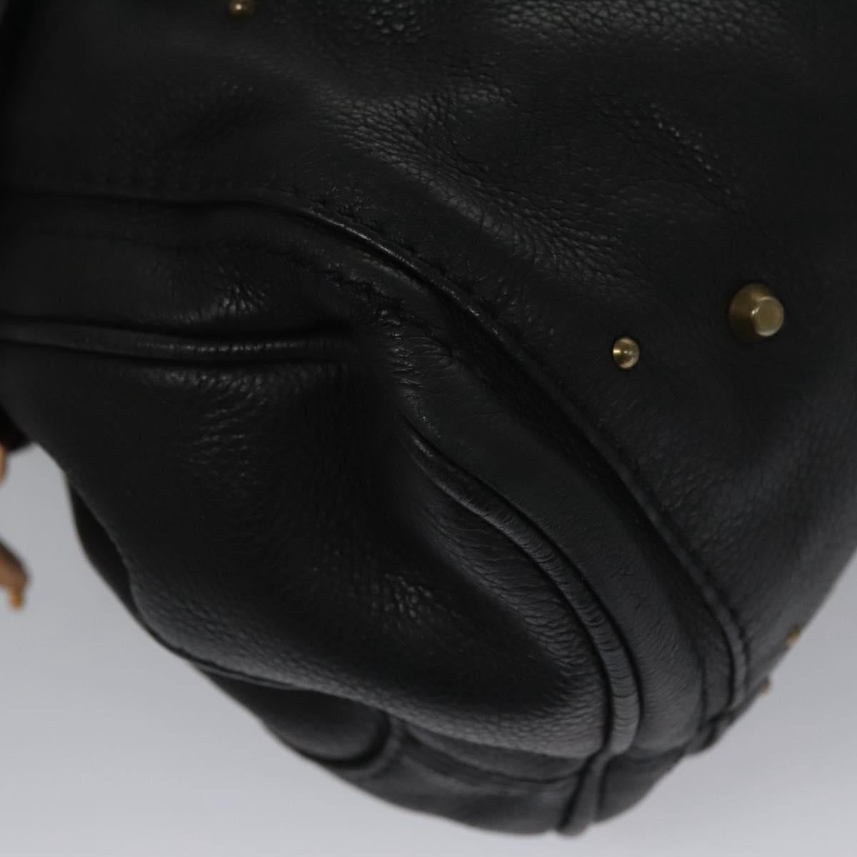 Chloé Paddington Black Leather Handbag (Pre-Owned)
