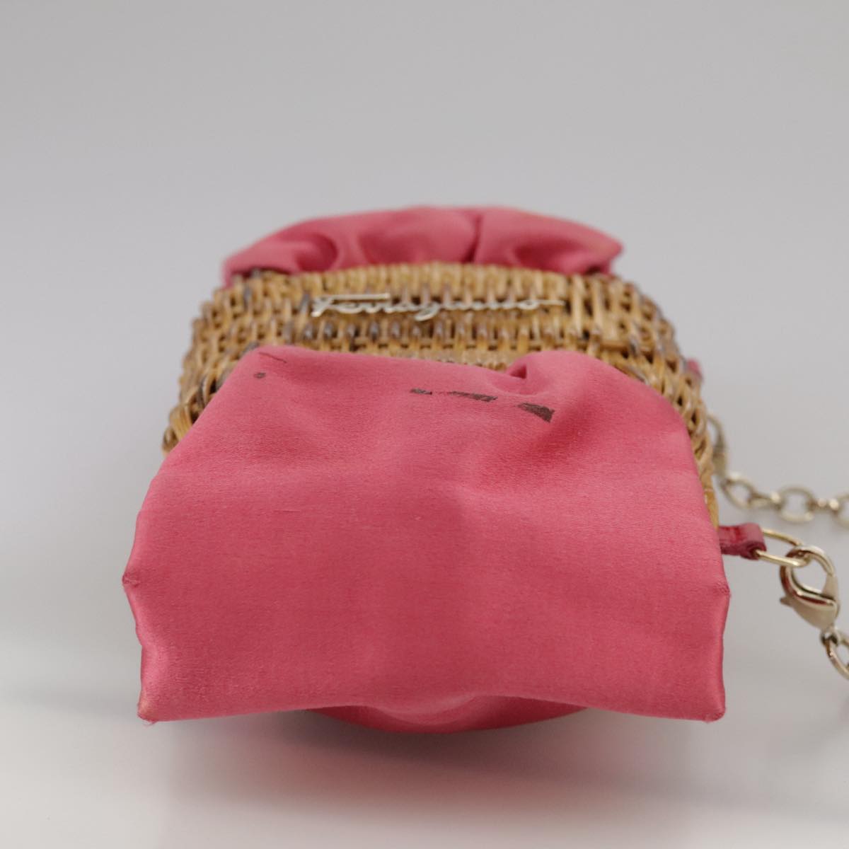 Salvatore Ferragamo Pink Synthetic Shoulder Bag (Pre-Owned)