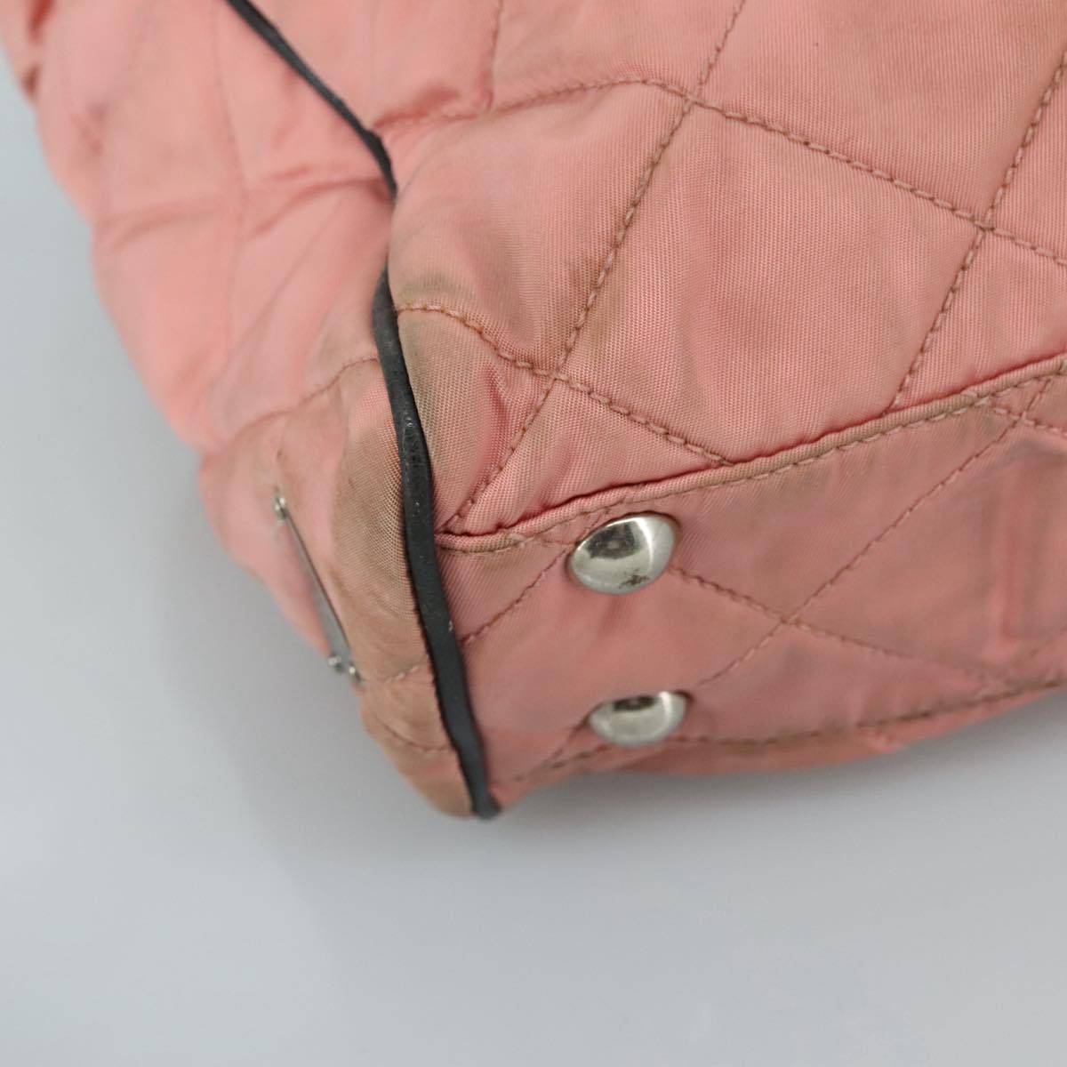 Prada Re-Nylon Pink Canvas Shoulder Bag (Pre-Owned)