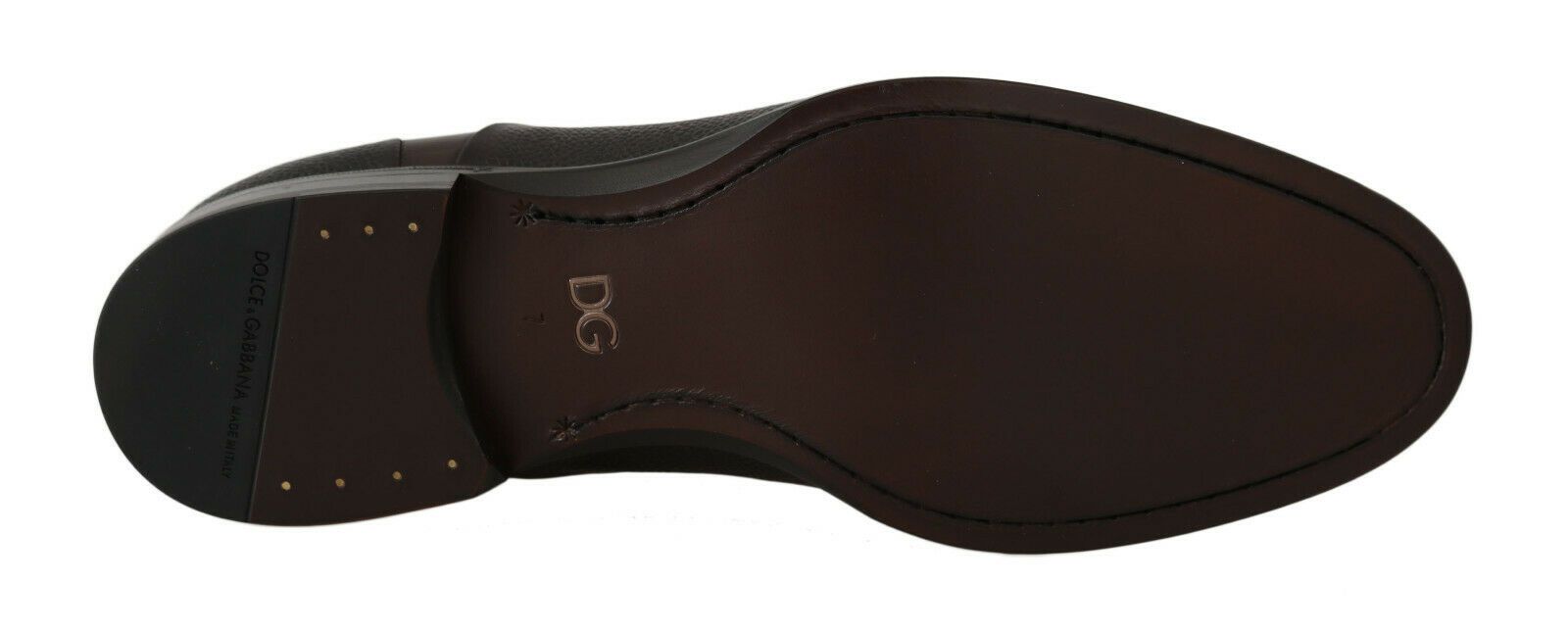 Dolce & Gabbana Brown Leather Laceups Dress Mens Men's Shoes