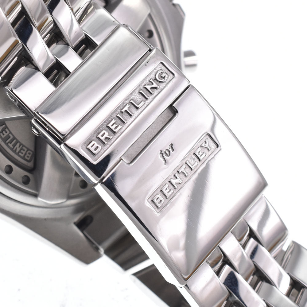 Breitling Bentley 6.75 Chronograph Automatic Stainless Steel And Rubber Watch (Pre-Owned)