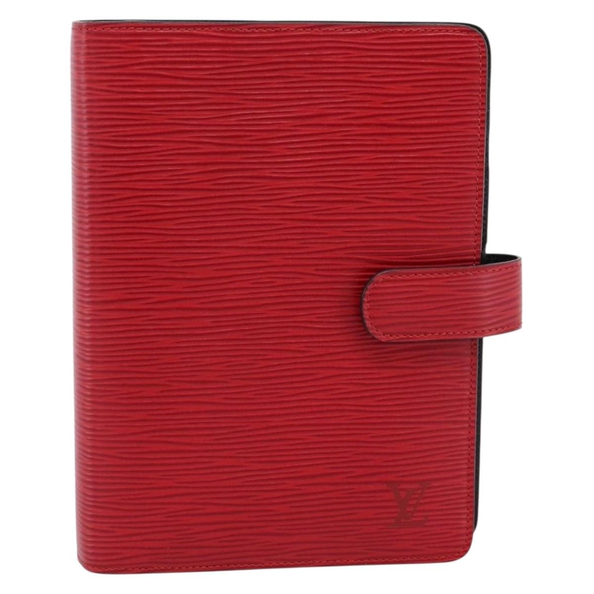 Louis Vuitton Agenda Cover Epi Red Leather Clutche & Pouche Bag (Pre-Owned)