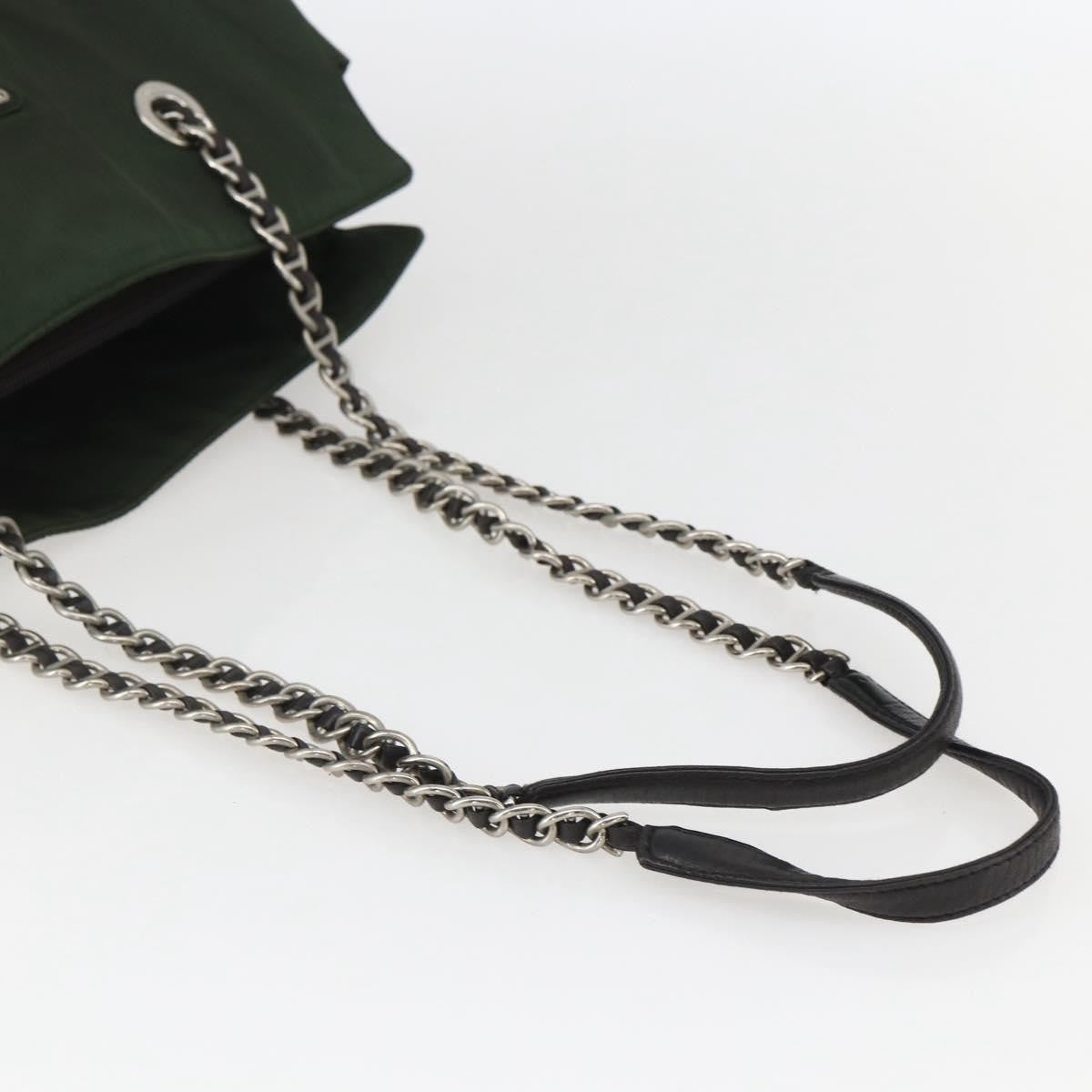 Prada Re-Edition 1995 Chain Quilted Re-Nylon Khaki Nylon Tote Bag Bag (Pre-Owned)