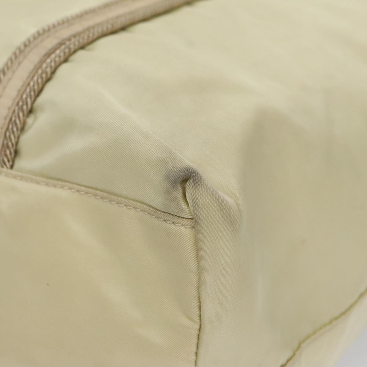 Prada Re-Nylon Beige Synthetic Handbag (Pre-Owned)