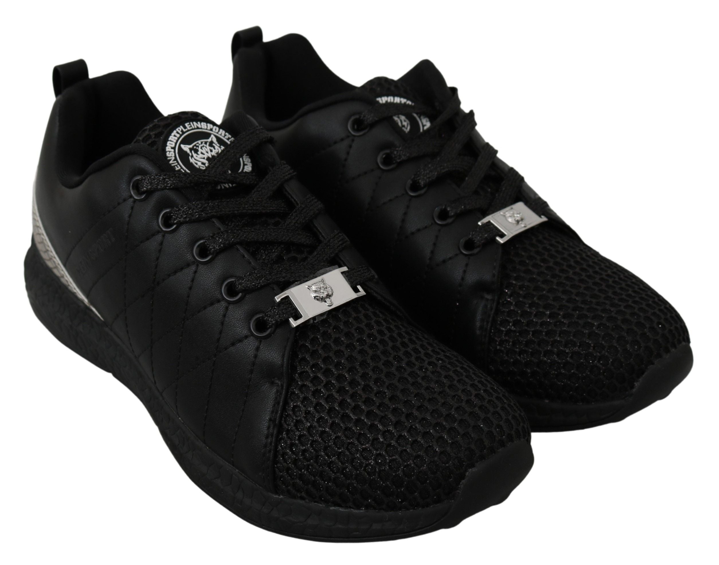 Philipp Plein Black Casual Running Sneakers Women's Shoes