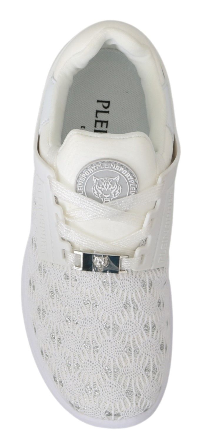 Philipp Plein White Polyester Casual Sneakers Women's Shoes