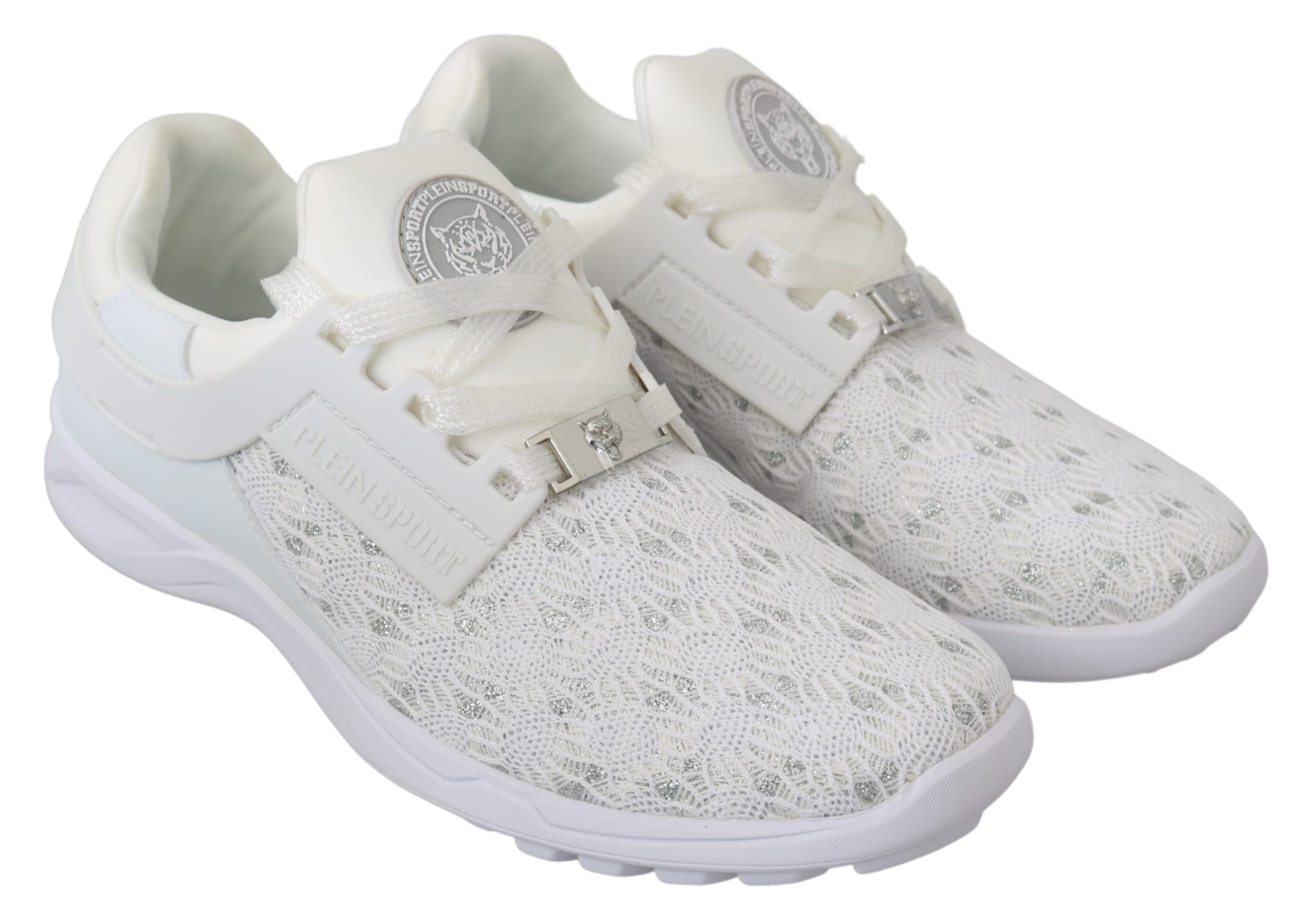 Philipp Plein White Polyester Casual Sneakers Women's Shoes
