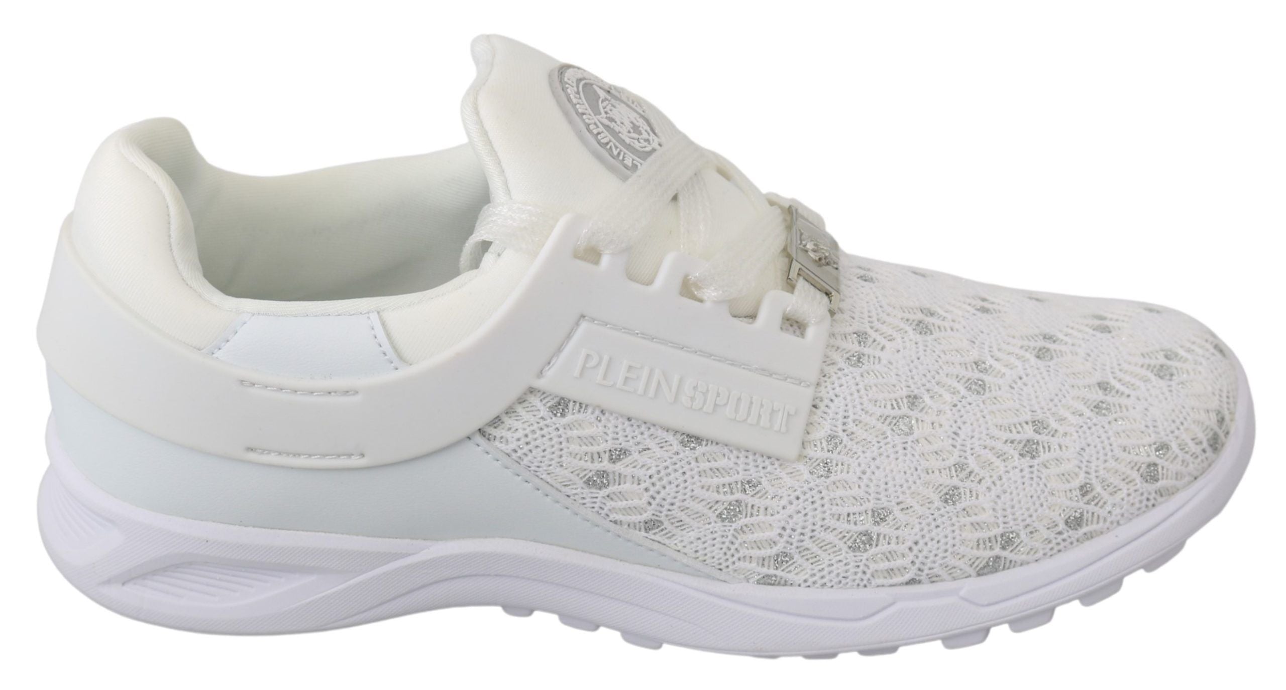 Philipp Plein White Polyester Casual Sneakers Women's Shoes
