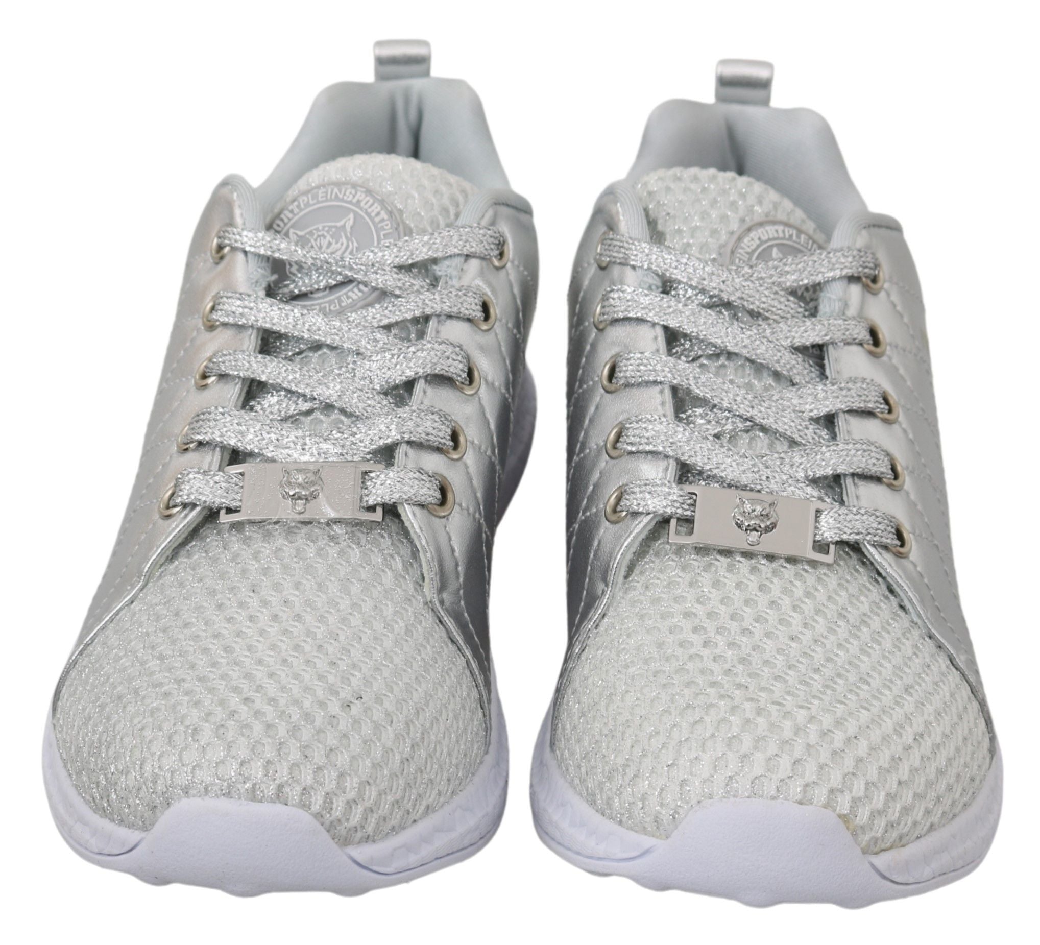 Philipp Plein Gisella Silver Polyester Sneakers Women's Shoes