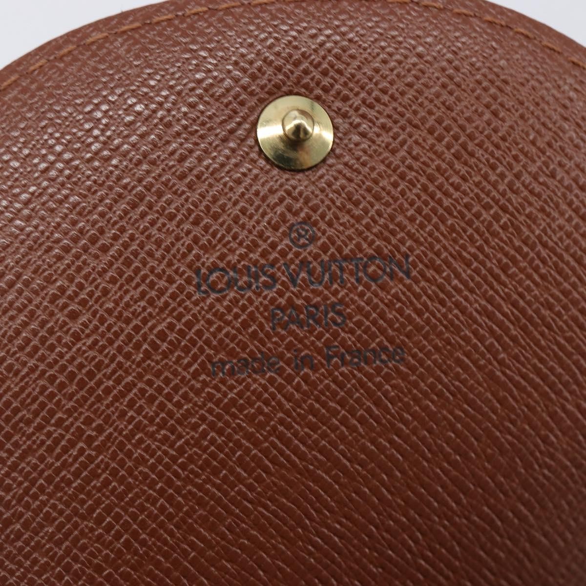 Louis Vuitton Porte Monnaie Gousset Canvas Brown Canvas Wallets Accessory (Pre-Owned)