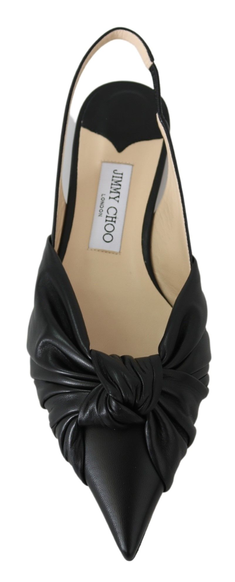 Jimmy Choo Black Leather Annabell Flat Women's Shoes