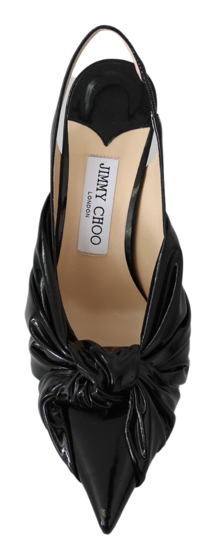 Jimmy Choo Black Patent Leather Annabell 85 Women's Pumps