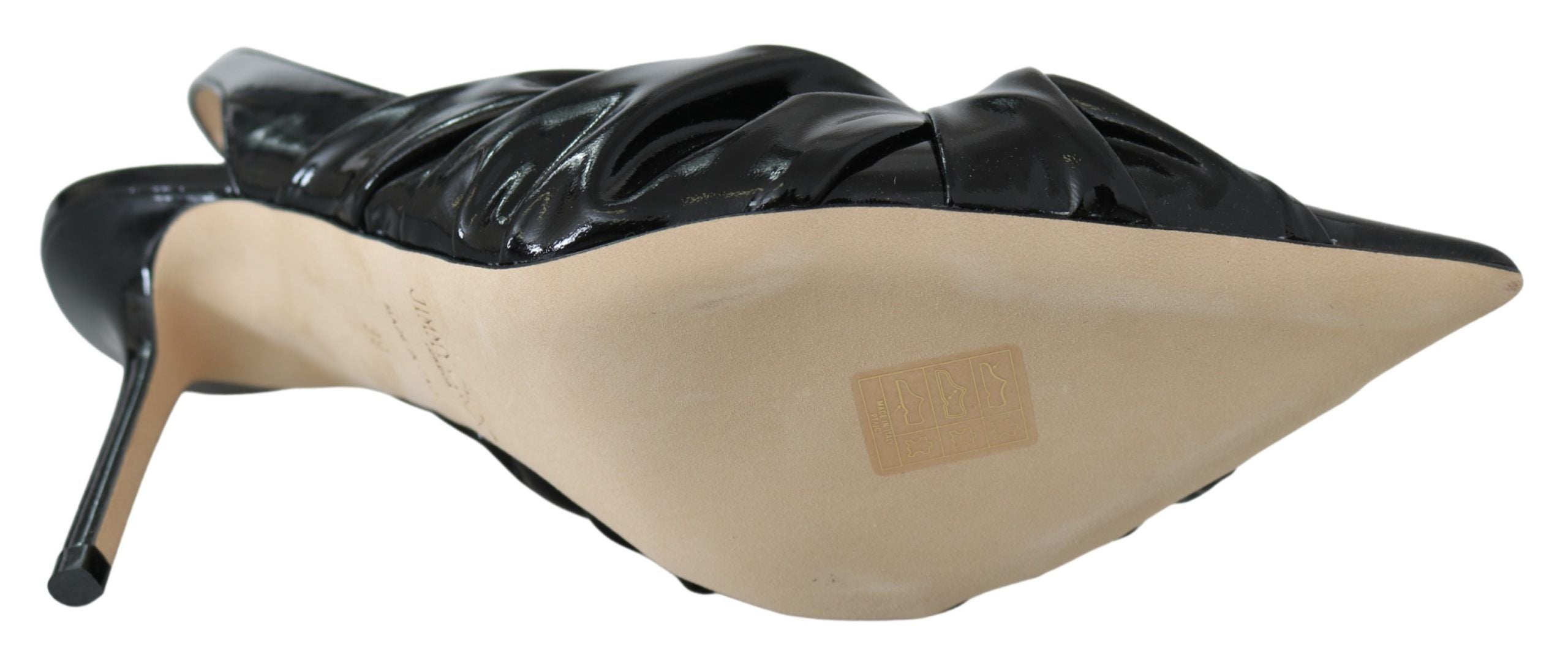 Jimmy Choo Black Patent Leather Annabell 85 Women's Pumps