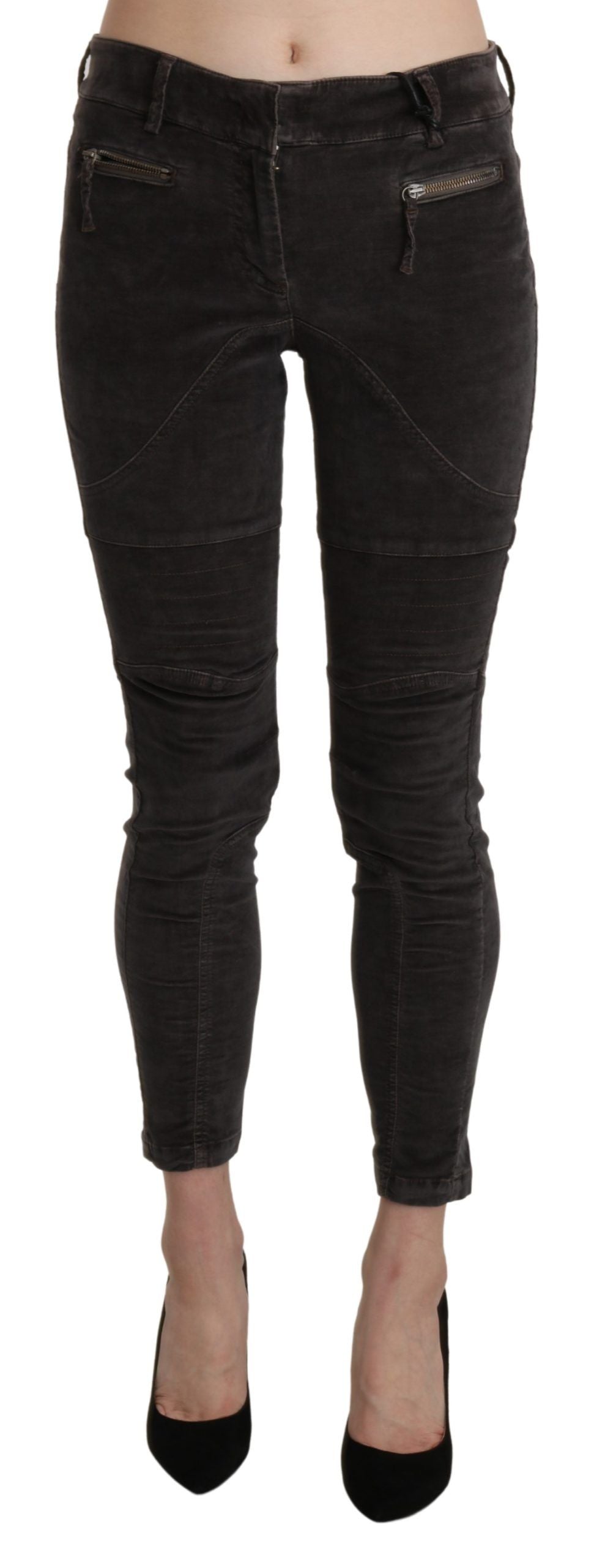 Ermanno Scervino Chic Brown Capri Cropped Women's Pants