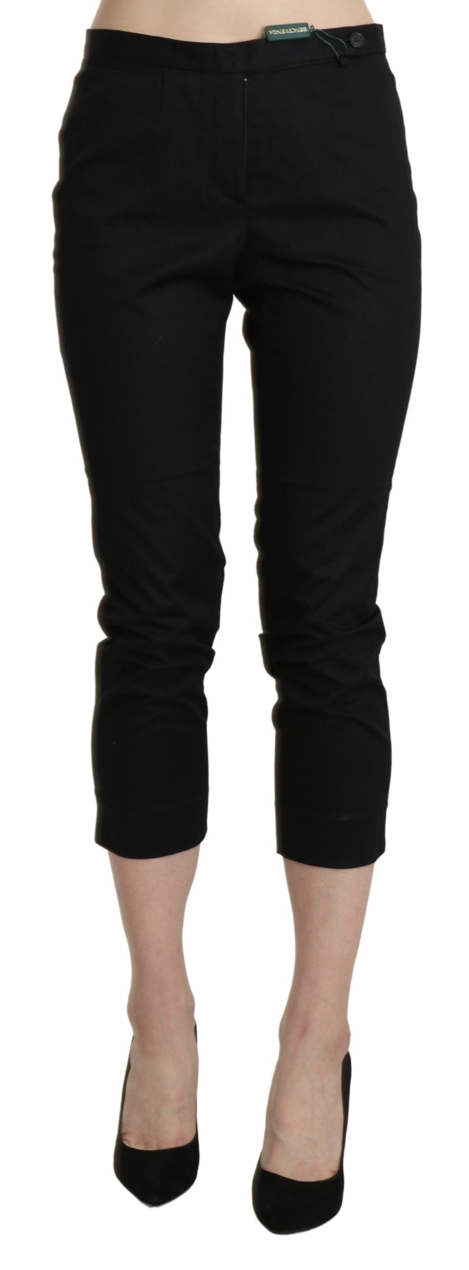 BENCIVENGA Elegant High Waist Skinny Cropped Women's Pants