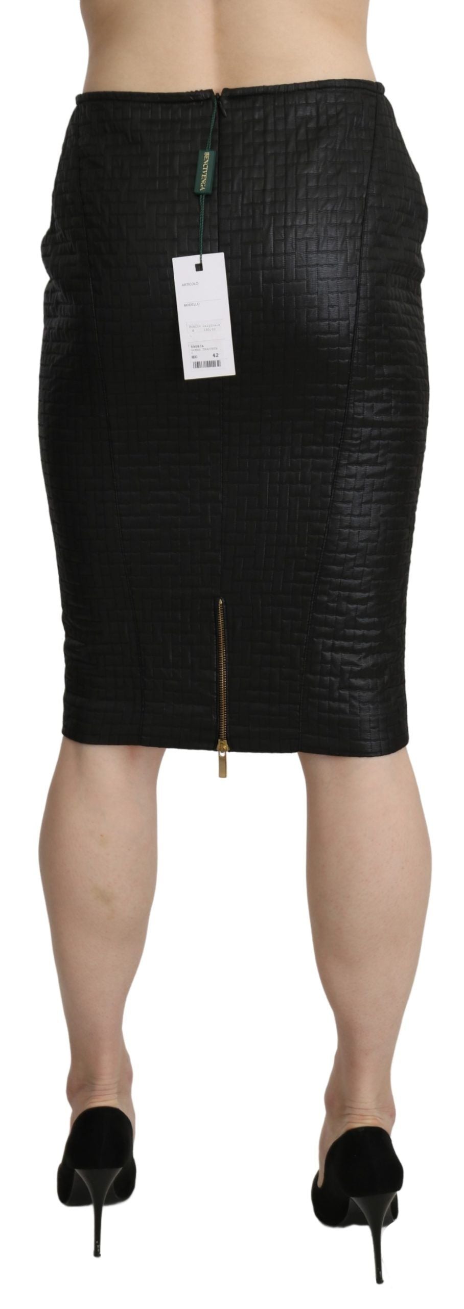 GF Ferre Elegant Patterned Pencil Women's Skirt
