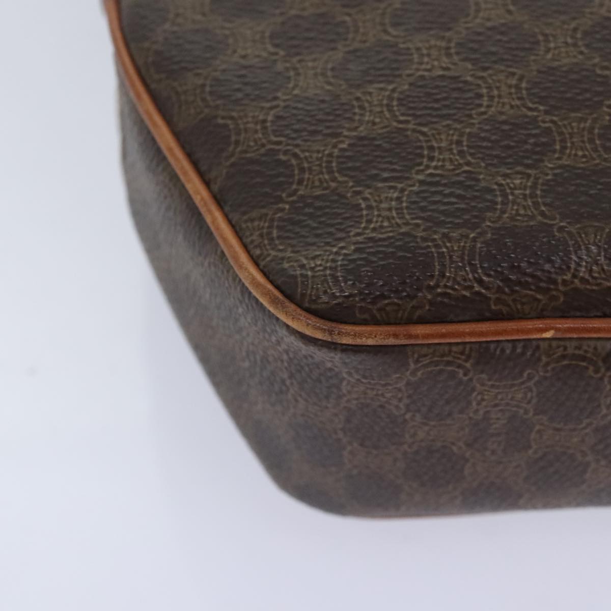 Céline Brown Canvas Shoulder Bag (Pre-Owned)